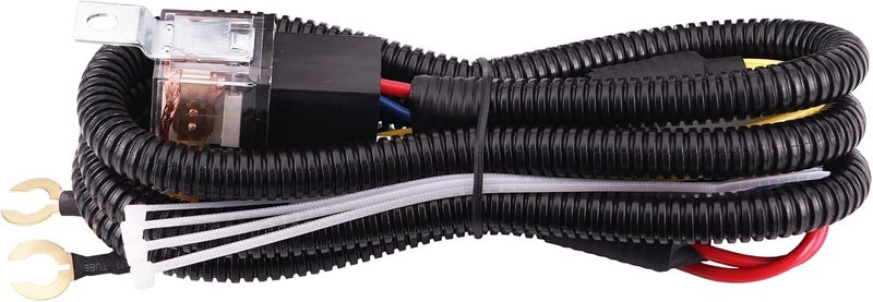 AOLIHAN مجموعة ريلاي لتوصيل بوق 80A 12V متوافقة مع سيارات وشاحنات تركيب شبكة بوق صوت انفجار (سلك بوق) - Image 2